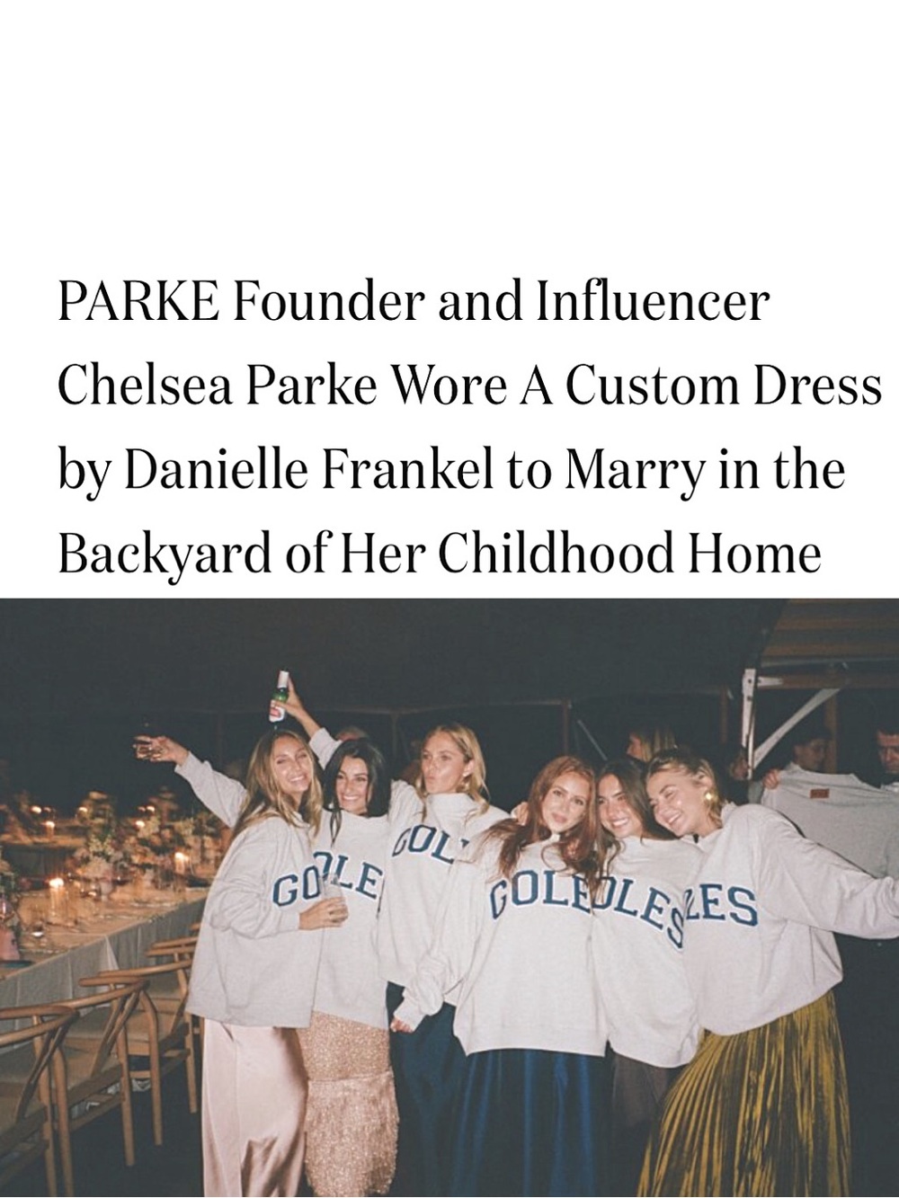 PARKE "GOLES" Rare Wedding Guest Sweatshirt L/XL - Picture 2 of 13